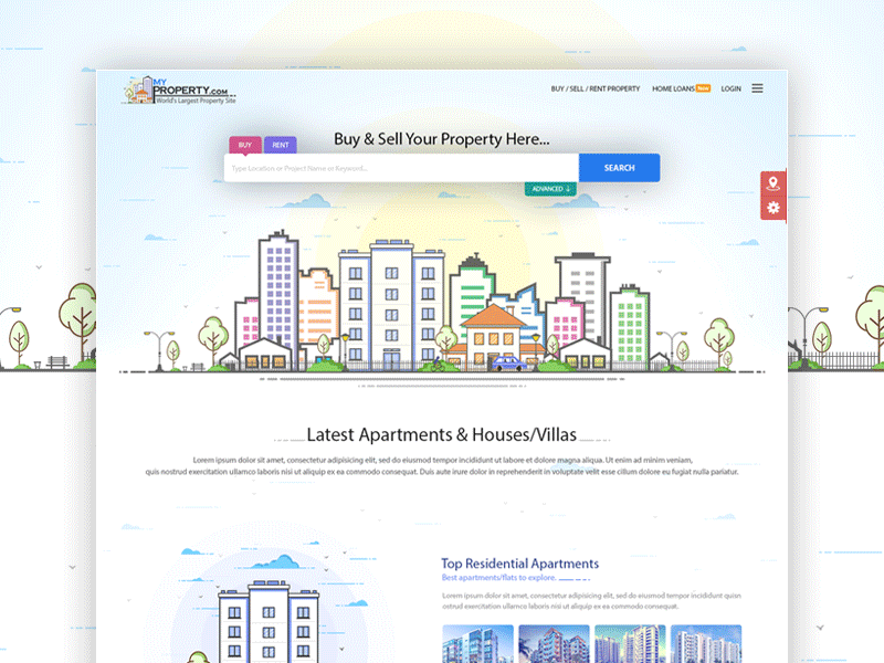 Real Estate website design